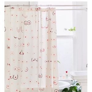 Allover Boob Shower Curtain